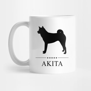 Akita Black Silhouette Mug
